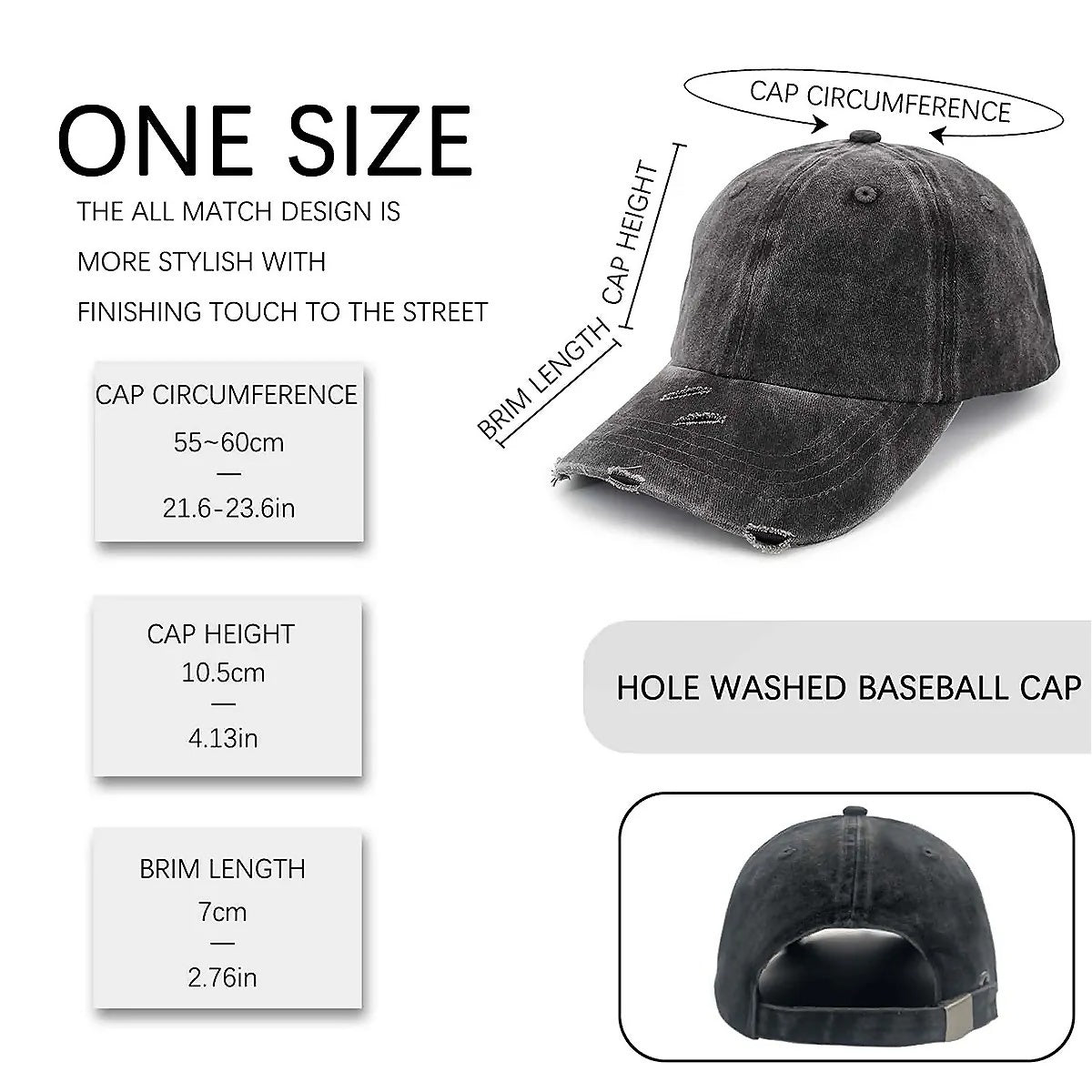 Egg Hunt Unisex Adjustable Curved Brim Print Hole Cowboy Baseball Hat