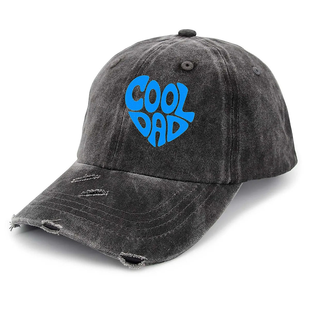 Cool Dad Unisex Adjustable Curved Brim Print Hole Cowboy Baseball Hat
